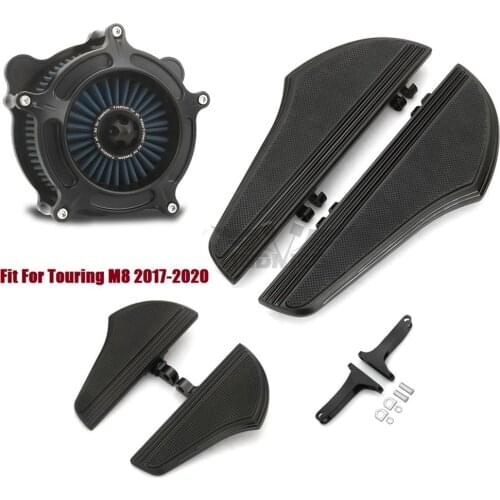 Defiance Front Rear Floorboard Footpeg Air Cleaner Fit For harley Touring glide 17-19 Softail slim 18-20