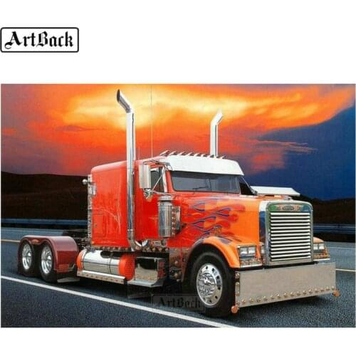 Full square, round, 5d diamond painting, cross stitch, truck, landscape, diy, canvas, mosaic, embroidery, diamond art, car