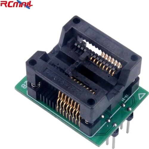 RCmall SOP16 SOIC16 to DIP16 Socket Programmer Adapter Double PCB Board SOP16 (28) -1.27 FZ2530