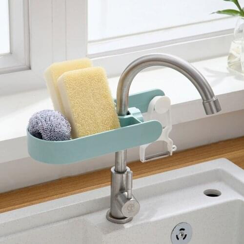 Bathroom storage rack faucet shelf kitchen faucet storage rack sink shelf Kitchen and bathroom supplies Hole free shelf