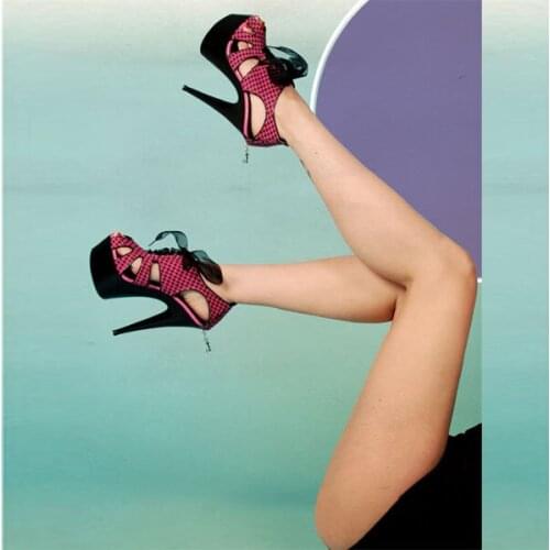 Ultra-high with waterproof platform shoes cloth with mei suede fish mouth single 15 cm high heel shoes