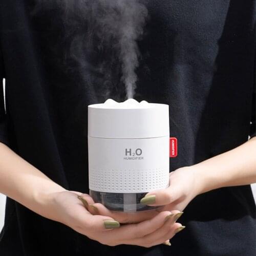 500ML Portable Ultrasonic Humidifier Snow Mountain USB Aroma Air Diffuser Romantic Night Lamp Humidificador Home Office Car