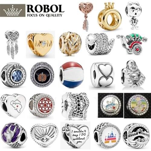 High Quality Original 925 Sterling Silver Charm Beads Autumn New Style Suitable for DIY Bracelet Necklace Free Shipping
