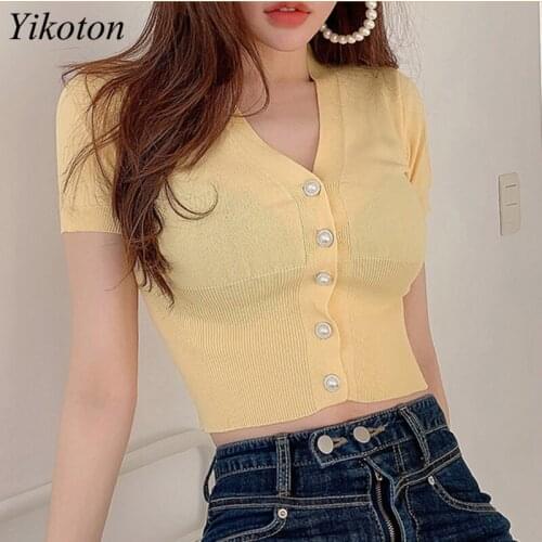 Трикотажные блузки YIKOTON China At AliExpress