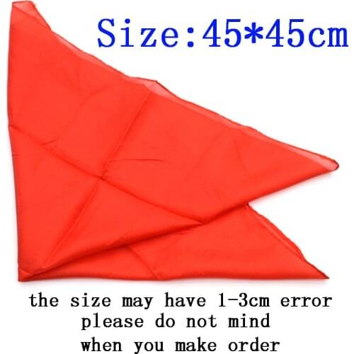 5pcs/lot 45*45cm Scarf Silk Magic Tricks Magic Accessory for Professional Magician Use