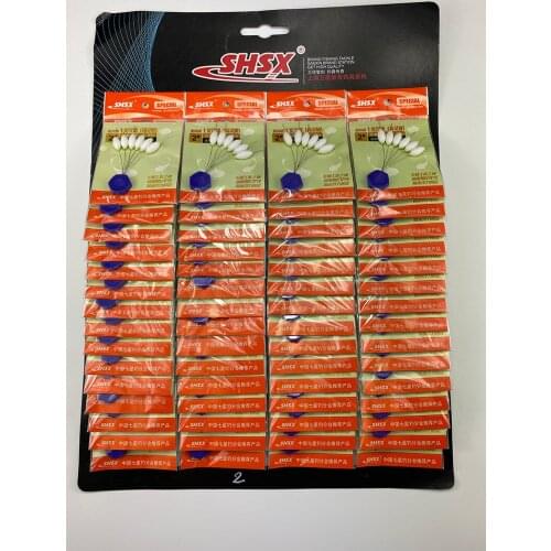 60packs/ 40packs / lot White Fishing Float Night Fishing Fluorescent Float 000# - 5# Seven Star Float Carp Fishing B508