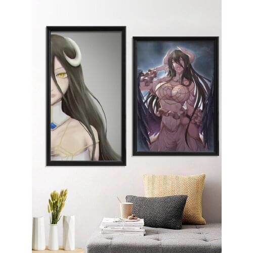 Albedo Cartoon Anime Poster Room Gift Decor Art Silk Home Prints Wall Stiker