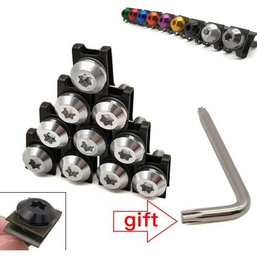 Aluminium Motorcycle 6mm Fairing Bolts Fastener Clips Screw Spring Nuts For Honda cbf 1000 600 600f cbr 600 f 650f 900 rr 250 r