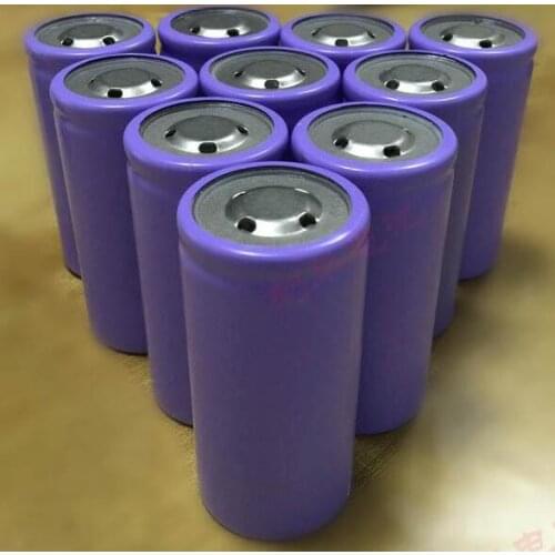 Free ship 10pcs/lot 32650 3.2V 5000mAh LiFePO4 rechargeable battery