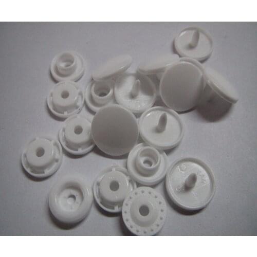 Free shipping 20 sets KAM snap button for sewing baby color beautity plastic fastener snap button B3 White color