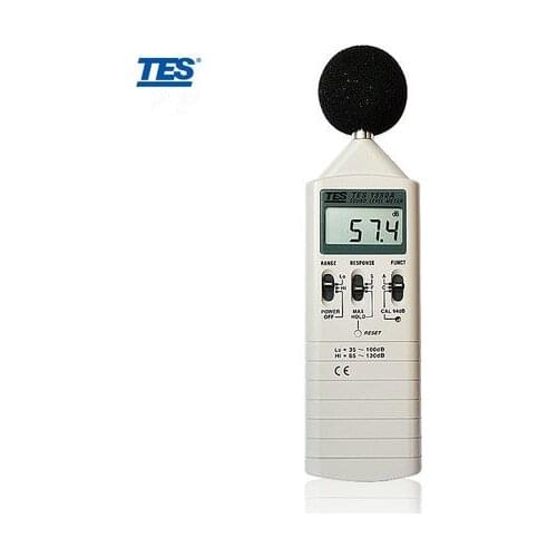 TES-1350A TES 1350A Digital Sound Level Meter 0.1dB Resolution Maximum hold function AUX OUTPUT JACKS
