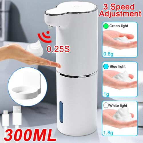 Automatic Liquid Soap Dispensers Touchless Smart Washing Hand Machine Infrared Sensor Foaming Soap Dispenser with USB Charging