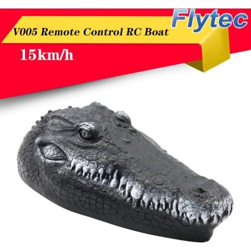 Flytec V005 2.4GHz Simulation RC Crocodile Boat 15km/h Remote Control RC Boat Joke Prank Maker Fun Novelty Simulation Spoof Toy