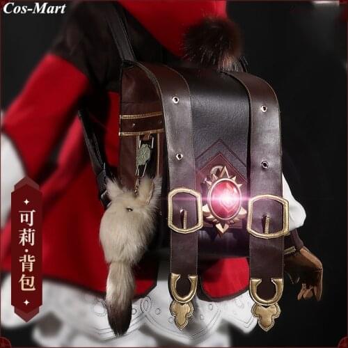 Hot Game Genshin Impact Klee Bag Cosplay Spark Knight Fashion Lovely Backpack Used Role Play Accessories