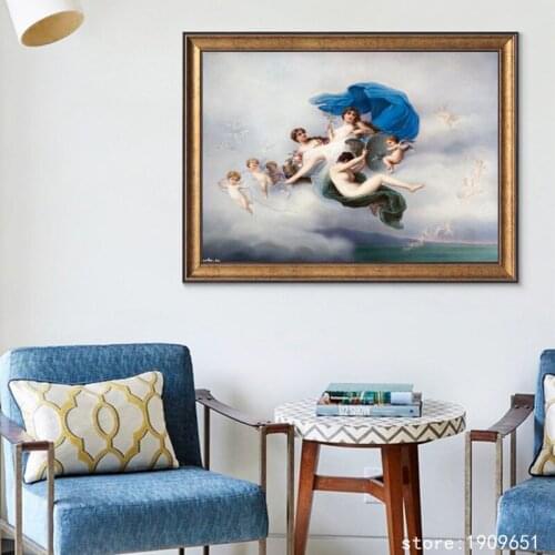 No frame classical religious figures angels canvas printings oil painting printed on cotton home wall art decoration picture