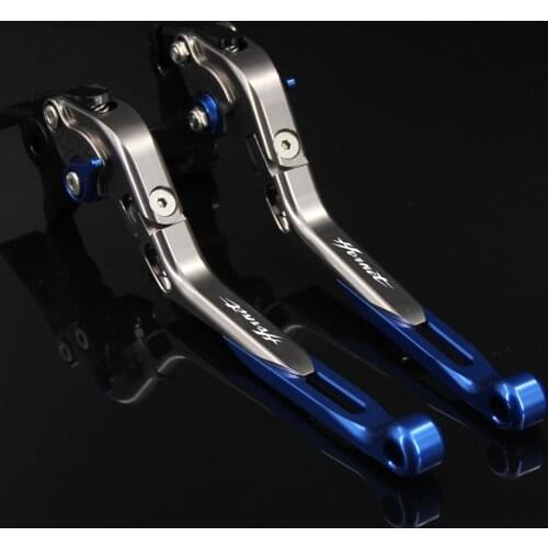 Laser Logo (Hornet)CNC Blue Adjustable Motorcycle Brake Clutch Levers For Honda CB900 CB 900 Hornet 2002-2006 2003 2004 2005
