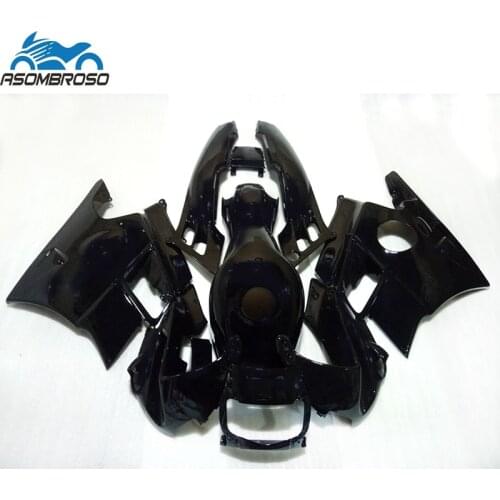 Best selling for HONDA CBR 600 F2 fairing kit 1991 1992 1993 1994 full black fairings set CBR600 91 92 93 94 MF21
