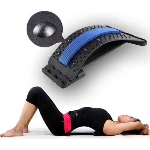 Back Massager Muscle Relaxation Posture Corrector Arc Lumbar Support Spine Pain Relief Chiropractic Home Office Stretcher