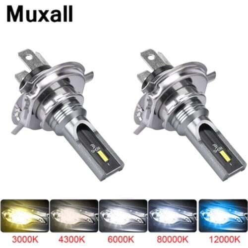 Muxall LED CSP Car Headlight Lights H4 H7 16000LM H1 H3 H8 H11 LED Atuo Lamp Bulb HB3 HB4 9005 9006 Turbo LED Bulbs 12V 24V