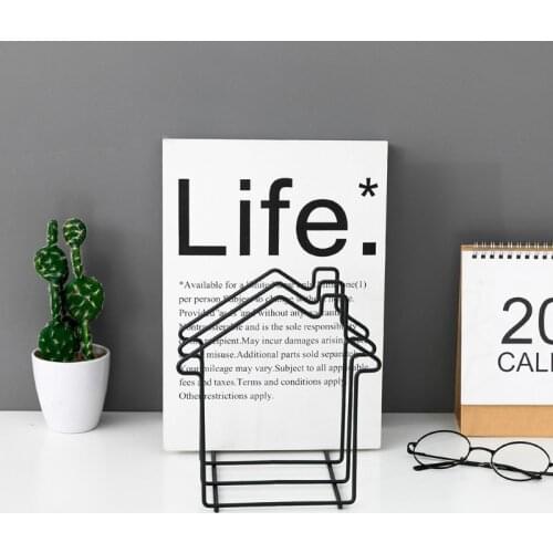 Nordic Simple Bookend Book Stand Support Desktop Storage Rack Bookshelf Holder K92C