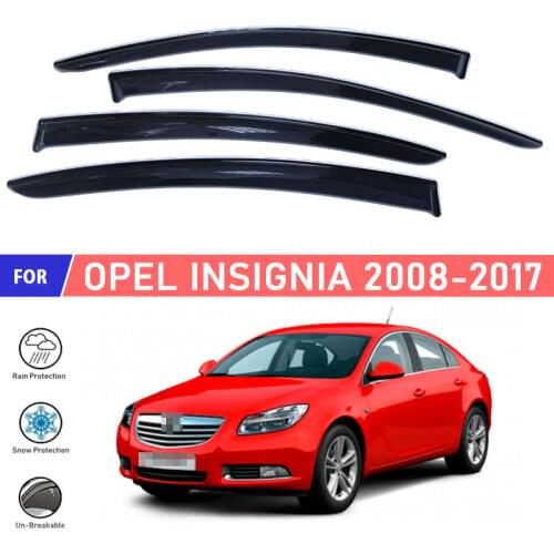 Window deflectors for Opel Insignia 2008~2017 car window deflector wind guard vent sun rain visor cover car styling