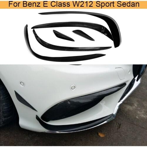 Carbon Fiber Front Bumper Fender Trim Air Vent For Mercedes-Benz E Class W213 E250 E300 E400 Sport Sedan 2017 2018 2019