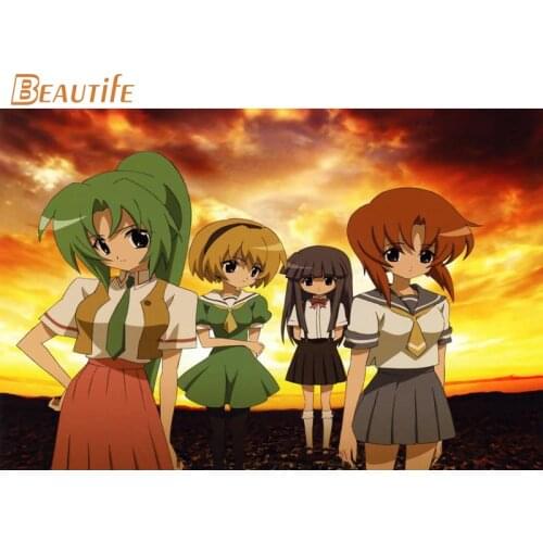 Higurashi no naku koro ni Poster Cloth Silk Poster Home Decoration Art Fabric Poster Print 20x30cm,27x40cm.30x45cm