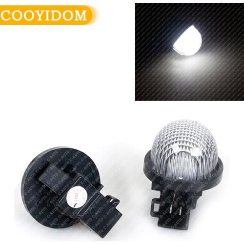 2Pc LED License Number Plate Light For Suzuki Jimmy JB Alto HA Carry Pickup Grand Vitara Swift Wagon R MC Opel Agila Car-styling