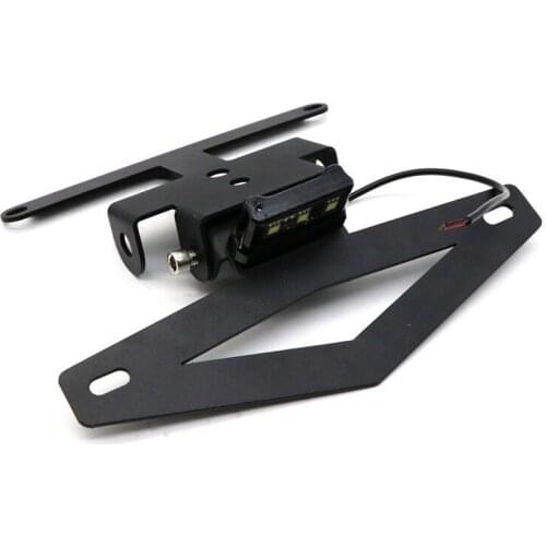 Applicable to Benali 752S Motorcycle Modification Accessories with Light License Plate Frame Foldable Short Tail Photo Frame