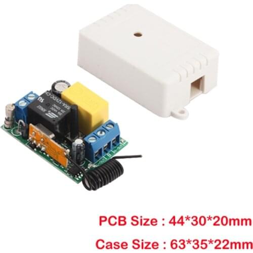 PracticalJW-DL220V AC 220V 1CH 315MHZ 433MHz Wireless Remote Control Switch , Wireless Lighting Receiver