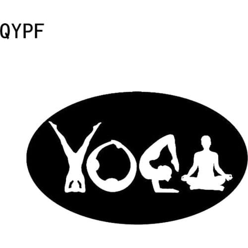 QYPF 15.1*9.1 Funny Meditation Yoga Decor Vinyl Car Sticker Accessories Motorcycle Decals Graphic C16-1992