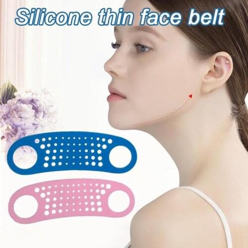Silicone face Lift belt Double Chin Face Slim Lift Up Anti Mask Band V Face Line Belt Women Thin Facail Beauty Tool