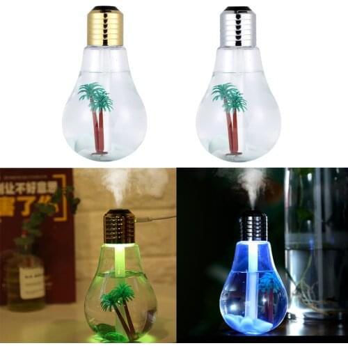 Car Home LED Lamp Air Ultrasonic Humidifier Essential Oil Diffuser Atomizer Air Freshener Mist Maker with LED Night light