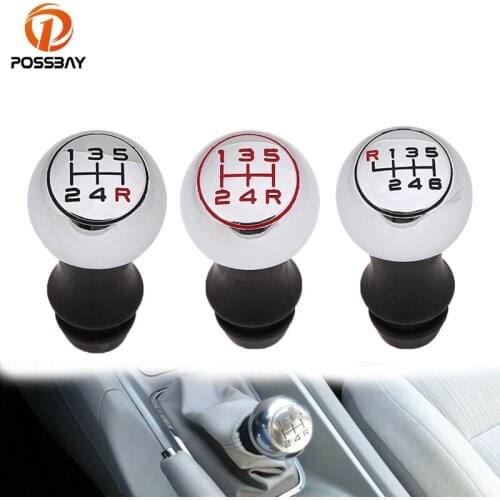 POSSBAY Car Gear Shift Knob for Peugeot 1007 3008 301 307 308 407 807 5008 Accessories Shifter Lever for Citroen C2 C3