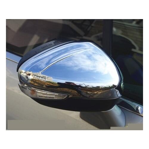 Silver Carbon Fibre Rearview Mirror Protective Decorated Covers For Citroen C5 C6 C4L CA229