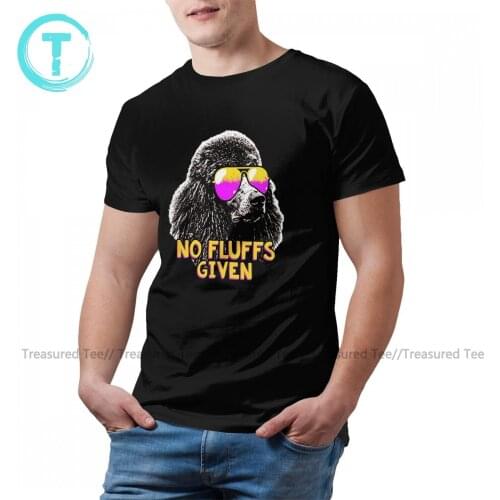 Poodle T-Shirt Streetwear Cute Cotton T Shirt Animal Printed Money Short Sleeves Tshirt Men Plus Size3XL