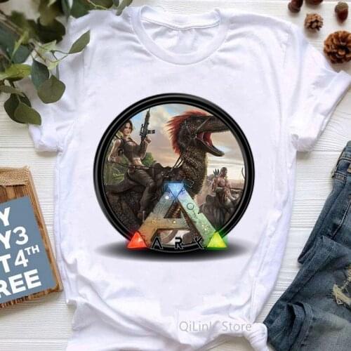 Women Game Lover Tshirt Cool Ark Survival Evolved Print T Shirt Femme Summer 2021 Fashion Graphic Tees Female Streetwear Tops
