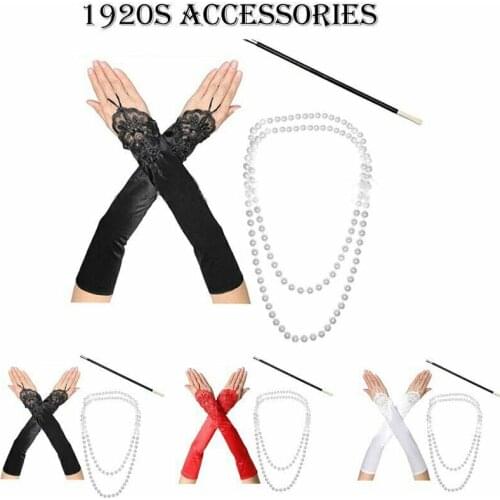 Ladies Gatsby FLAPPER Fancy Dress Accessories 20s Charleston Costume outfit