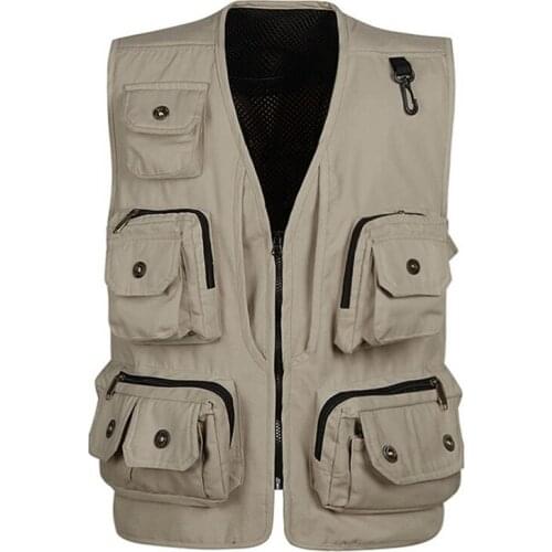 Out door Multi Pocket Military Vest Camouflage Gilet Waistcoat Molle Tactical Vest Photography fish Colete Waistcoat