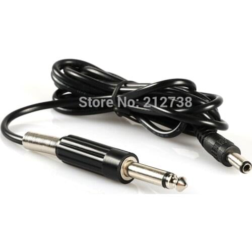 1.8m Steel Gel DC Cable Tattoo Clip Cord For Tattoo Machine Gun Power Supply 1pc Black Color 5.5*3.5mm Free Shipping