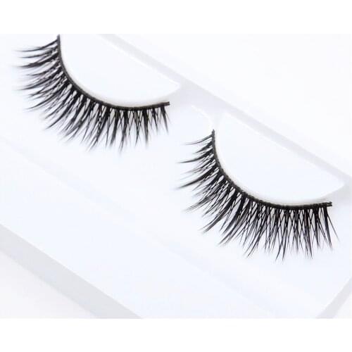 1 pair of loaded cross exaggerated fashion nude makeup fake eyelashes