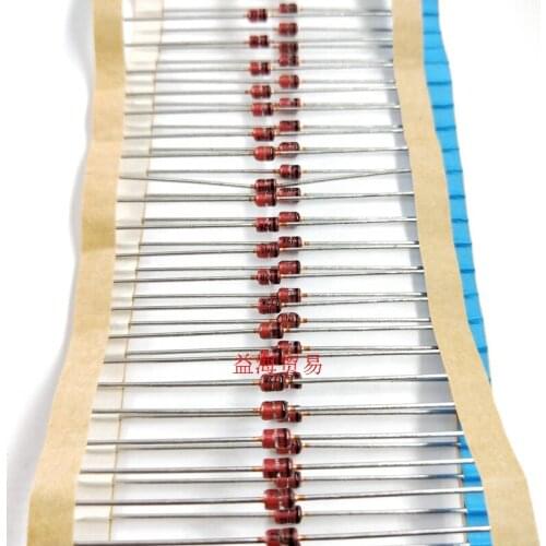 100pcs/lot 1N4728 1N4728A 3.3V 1W DO41 IN4728A Glass package