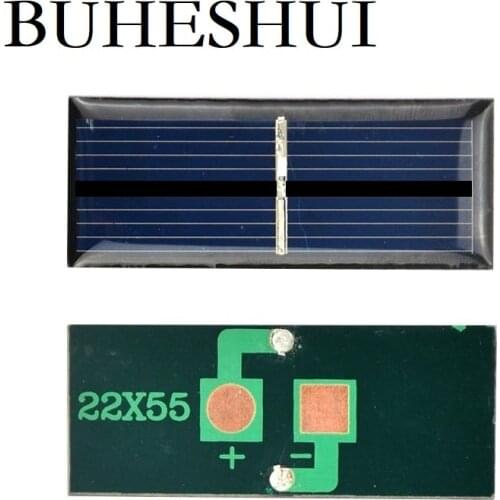 BUHESHUI 140MA 1V Solar Panel Mini Solar Cells accessories For Science DIY Toy Panel Study 55*22mm Epoxy 30pcs Free Shipping