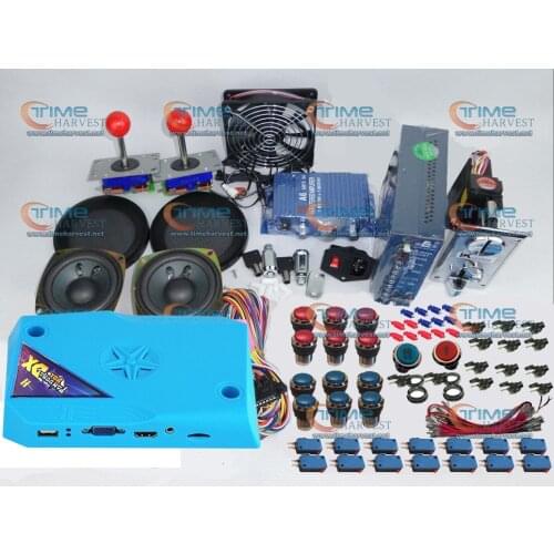 Arcade parts Bundles kit 3000 in 1 Pandora Box DX Joystick Microswitches Chrome illuminated Buttons for Arcade game Machine