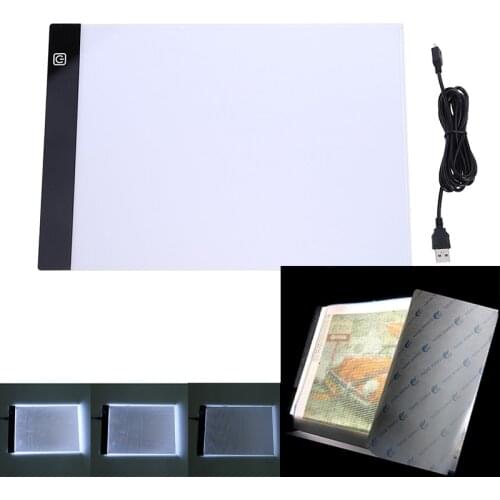 A4/A5 Size Three Level Dimmable Led Light Pad,Tablet Eye Protection Easier for Diamond Painting Tools Accessories Storage box