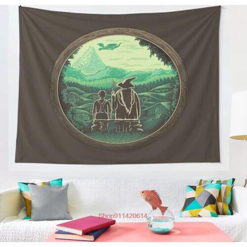Let s have an Adventure tapestry Wall Hanging Bedspread Wall Art Bedding Curtain Throw Sheet Furniture Comfort Sporting Events