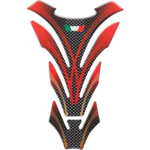 For DUCATI Monster 696 695 796 795 797 821 1100 1200S M400 M600 Motorcycle Fishbone 3D Fuel Tank Pad Protective Stickers Decals