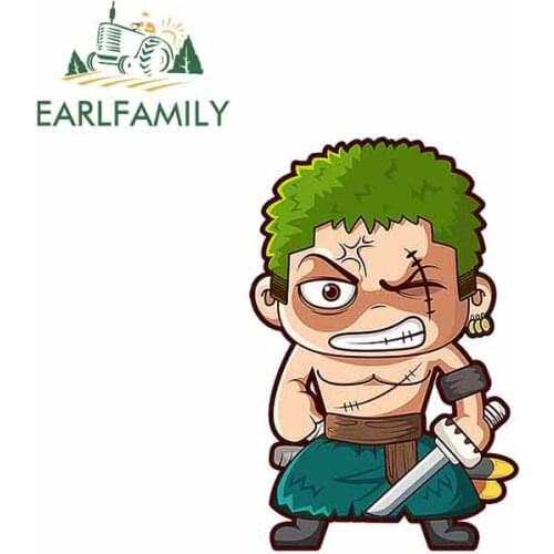 EARLFAMILY 13cm x 8.5cm for Soro Cartoon Car Stickers Oem Vinyl JDM Bumper Trunk Truck Graphics Waterproof Anime DIY Fine Decal