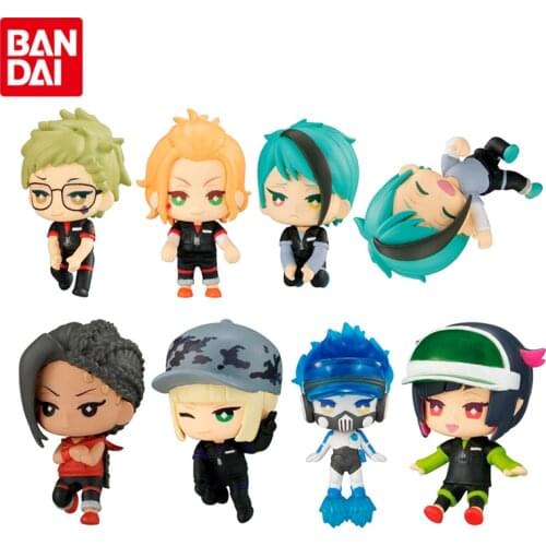 Bandai Genuine Gashapon Disney Twisted-Wonderland Hug Data Line Doll Anime Action Figures Collectible Model Gacha Toys for Kids