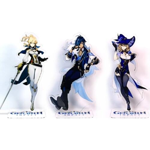Genshin Impact characters Jean Kaeya Lisa GM acrylic stand figure model plate holder topper anime